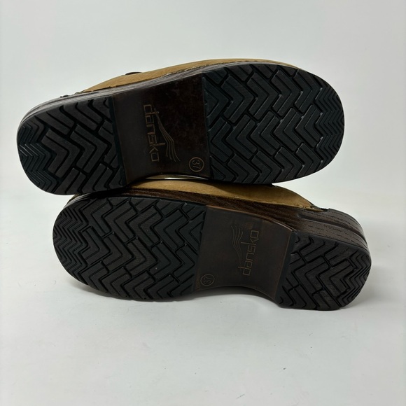 Dansko Shannon Tan Leather Mule Clogs Size 37 (6.5-7) - Picture 8 of 14